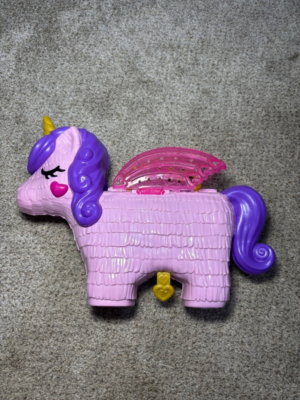 2019 Polly Pocket Unicorn Party Playset Kids Toy Portable Fun Mattel